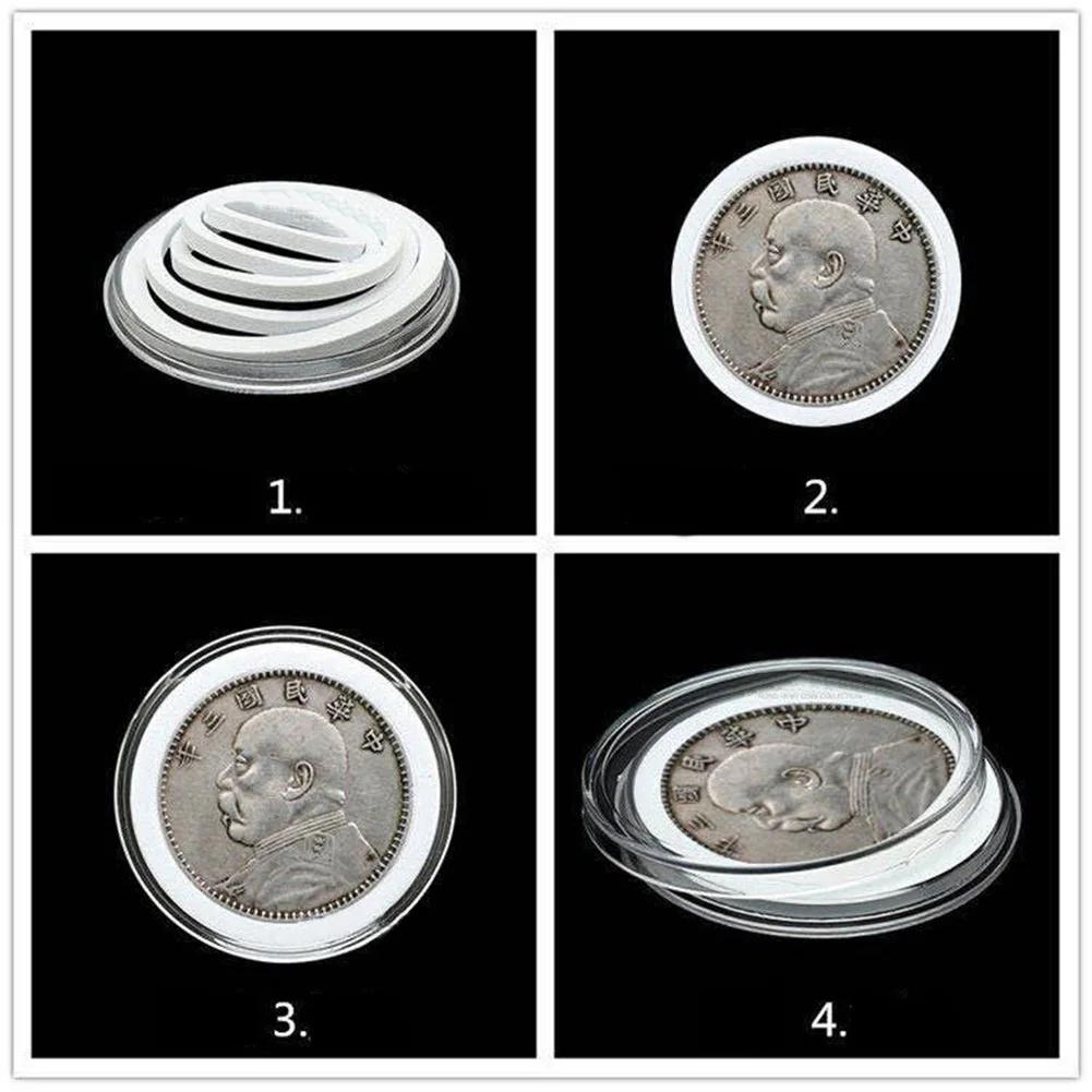 Display Box Coin Storage Box 20pcs Accessories Collection For 17 20.5 25 27 30 38 46mm Holders Protection Supplies