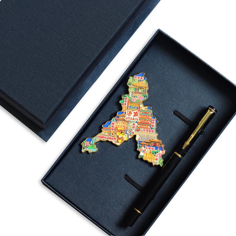 Binzhou Gelber Fluss Turm Magnet, Haifeng Pagode & Zhonghai Park. Kulturtourismus-Geschenk.