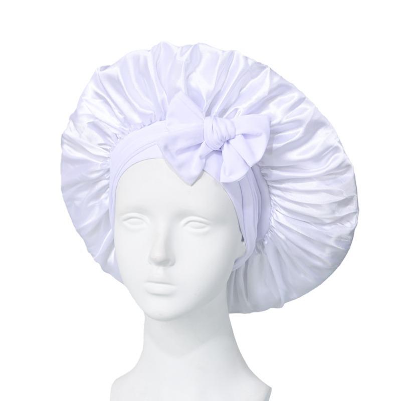 Satin Bonnet Silk Bonnet Adjustable Bonne for Sleeping Hair Bonnet with Tie Band Bonnets for Women Men Hair Wrap