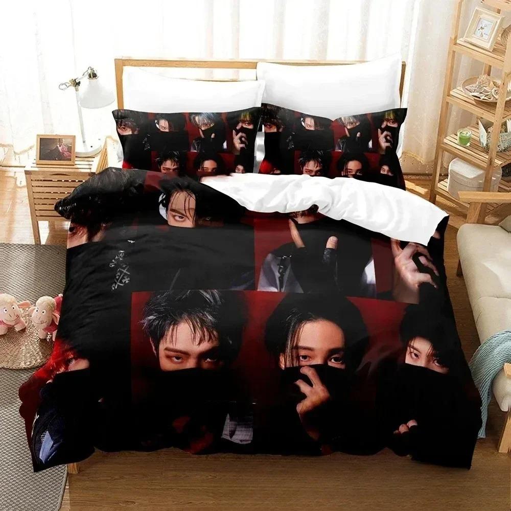 The World Ep.fin Will ATEEZ Bedding Set Duvet Cover Bed Set Quilt Cover Pillowcase Comforter King Queen Size Boys Adult Bedding