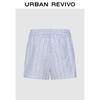 UR Women's 2025 Fall Striped Drawstring High-Waist Shorts