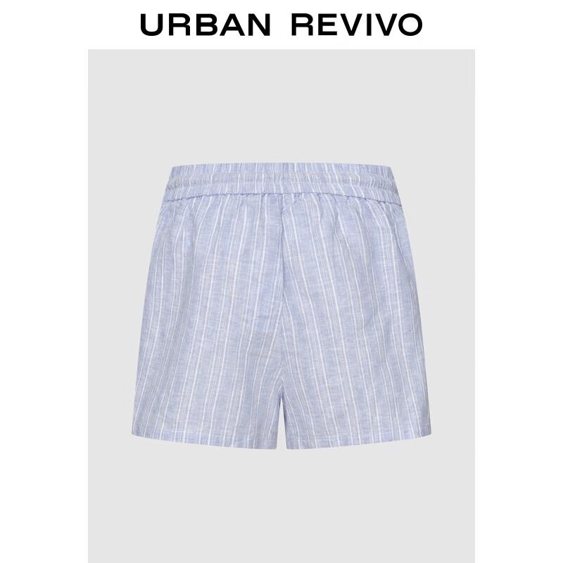 UR Women's 2025 Fall Striped Drawstring High-Waist Shorts