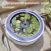 Floating Solar Fountain Bird Bath Solar Water Fountain with Multiple Nozzles Solar Powered Fountain for Garden Yard Pond Pool Outdoor
