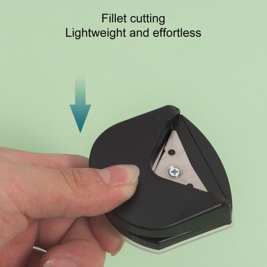 Arbetsbesparande presstyp Hörntrimmer Plast DIY Craft Paper Hörnskärare för hemmet