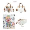 Shoulder Free Crossbody Shoulder Bear Handbag [DIVA Rose] Bag, Women's Handbag, Standing, Bag, Cute, Small, Girls' Bag, Lightweight, (White)