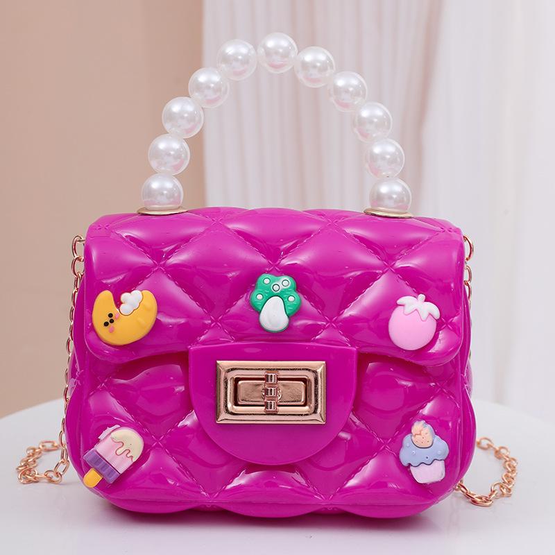 Мини-сумка с нашивками ручной работы, сделай сам, сумка через плечо с цепочкой, сумка принцессы, детский кошелек с нулевым кошельком, желейная сумка