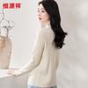 Hengyuanxiang Women's 100% Wool Mock Neck Sweater