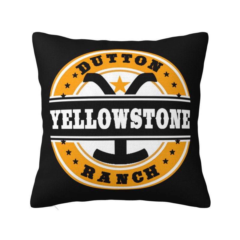 Housses de coussin Dutton Ranch Yellowstone Oreiller doux de luxe pour voiture canapé