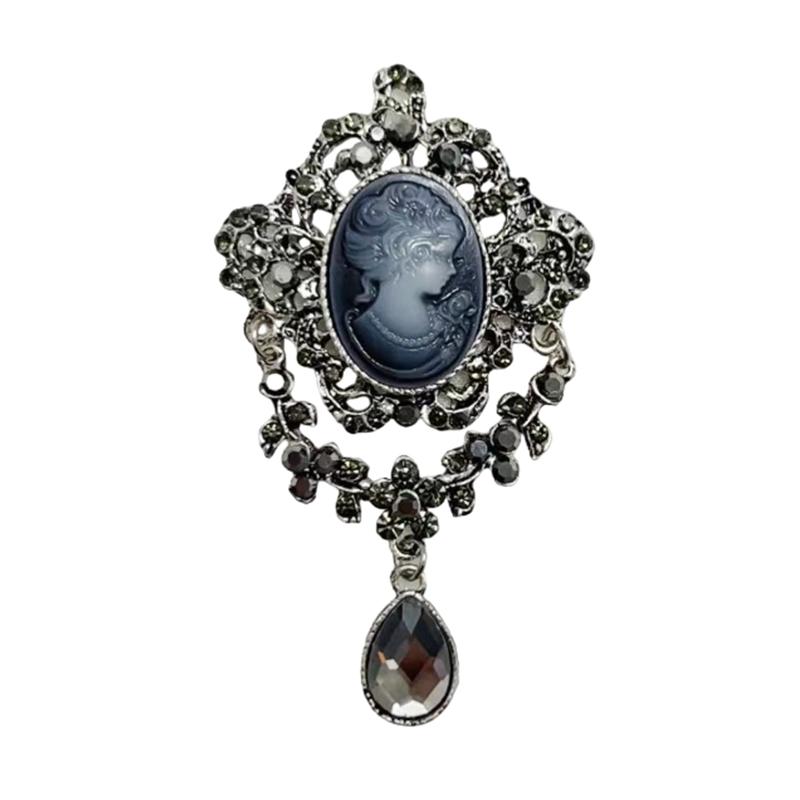 Cameo Vintage Brooches For Women Queen'S Cameo Beauty