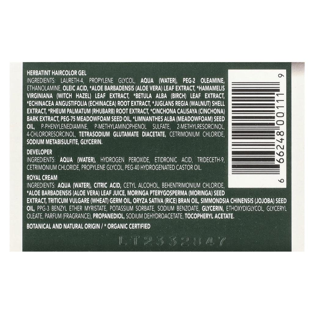 Herbatint Permanentes Farbgel, 5D, Hellgoldenes Kastanienbraun, 4,56 fl oz (135 ml)