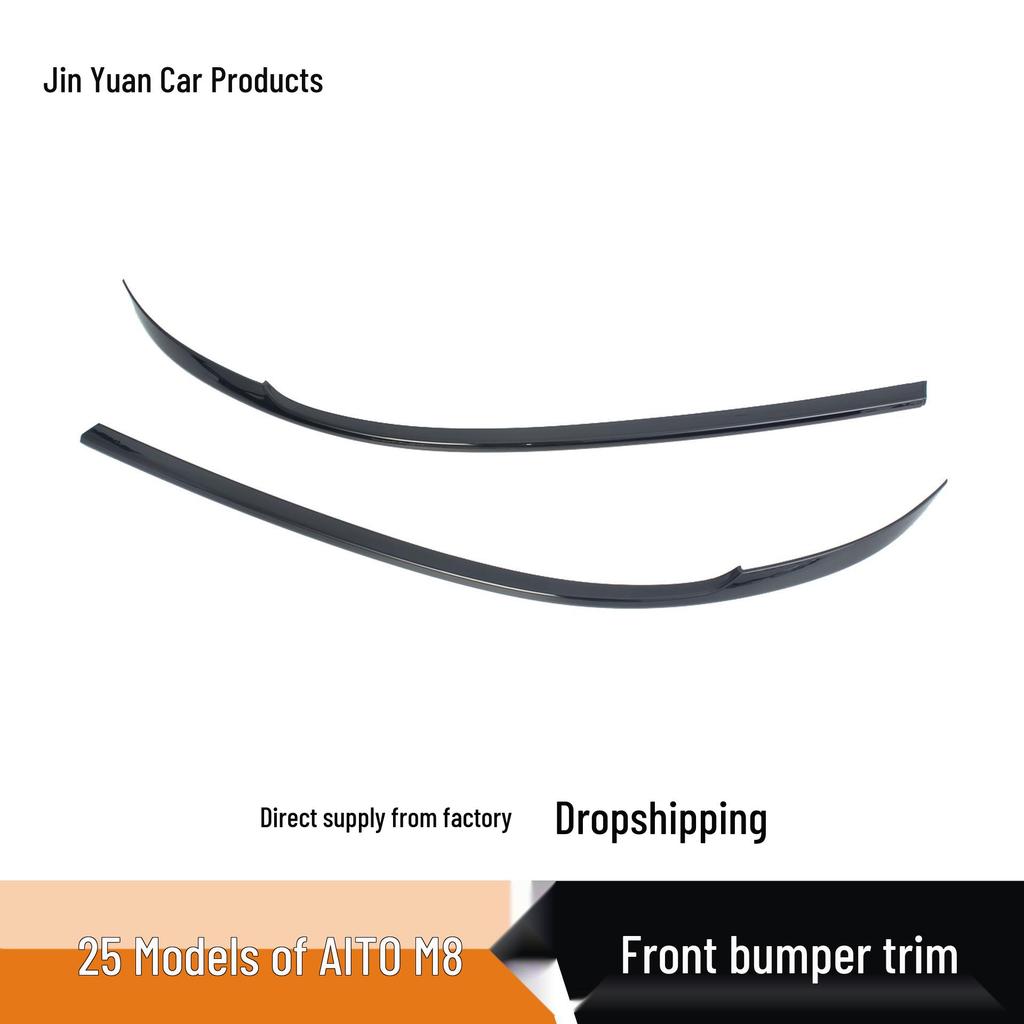 Fits 25 AITO M8 Models: Modified Front Bumper Trim, Hood Trim, Front Face Accent, Frame Sticker, Exterior Enhancement.