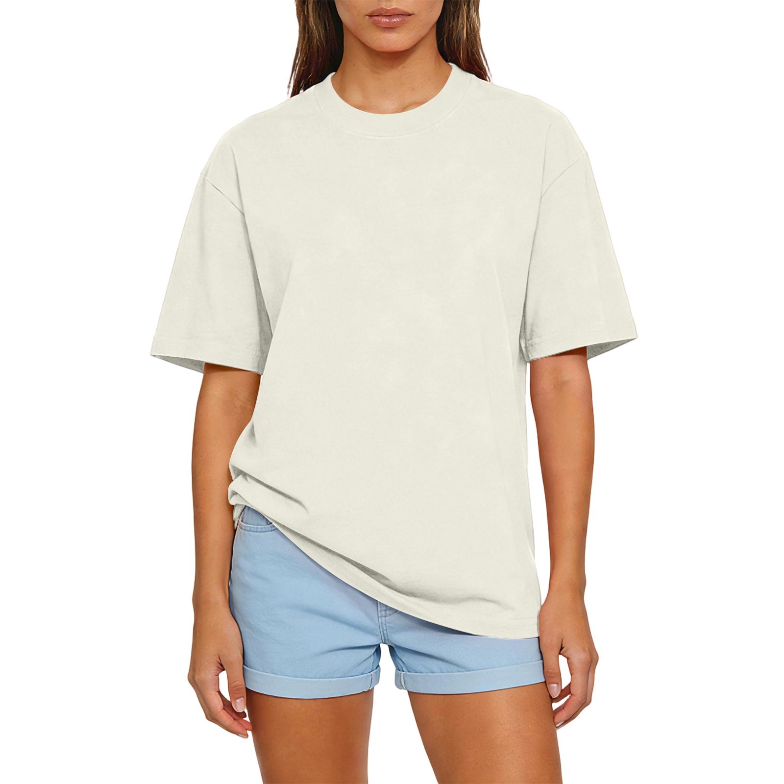 Unisex  Color Casual Fashion Top Short Sleeved T-shirt XL