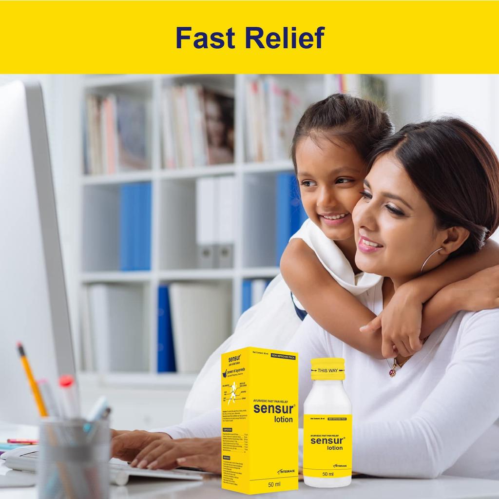 Sensur Natural Ayurvedic Pain Relief Lotion 50ml Pack of 1 Fast Acting Muscle Joint Relief