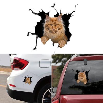 3D Kočičí Samolepka Vinylová Okenní Nálepka Příslušenství Pro Auto Nákladní Auto Vnější Dekorace