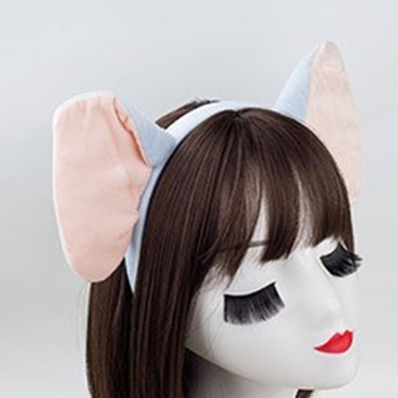 1/3/4 Delar Elefant Kostym Set Elefantöron Hårband Svans Fluga Tutu för Halloween Utklädnad Djur Cosplay Kostym