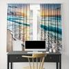 Marine Landscape Curtains, Tropical Beach-style Printed Curtains, Bedroom and Living Room, Home Decoration, Room Decoration
