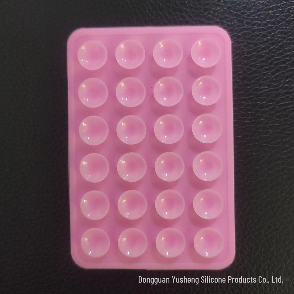 Square 24-Hole Thickened Silicone Phone Holder Suction Cup Sticker