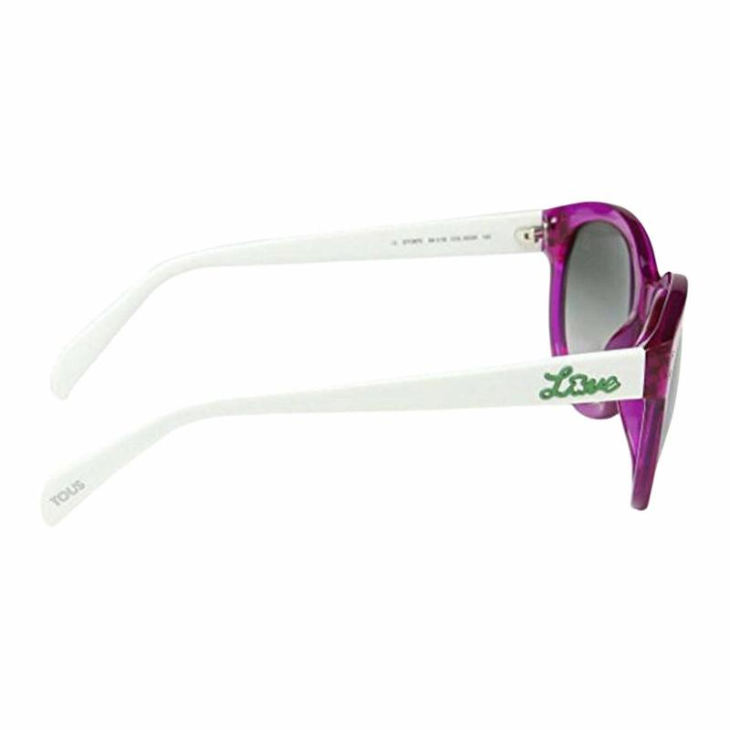 TOUS Full rim design acetate round sunglasses women's pink STO8705402GR