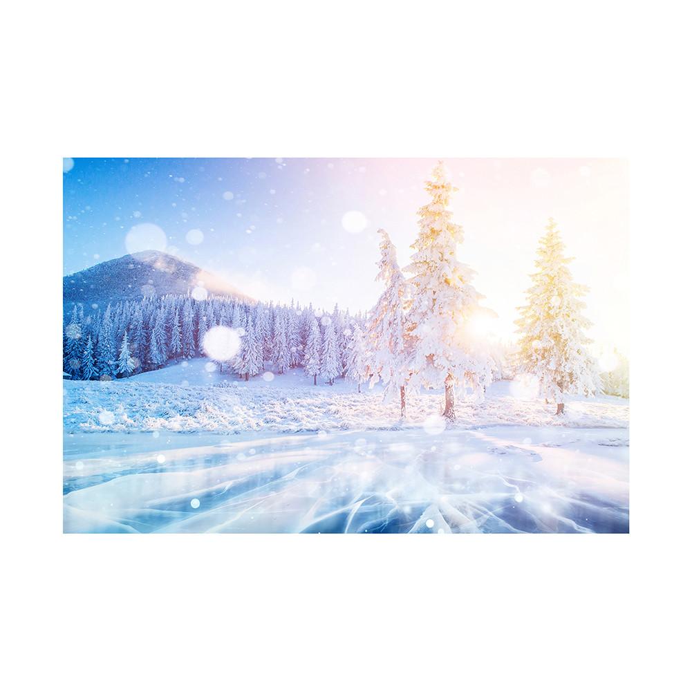 Plakat Świąteczny Scena Śnieżna Rekwizyty Tła Festiwalowego do Dekoracji Domu, Imprez, Studia, Uroczystości Plenerowych, Ślubu