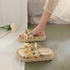 Fashion Women's Shoes Roman Style Plastic Sandals for Woman Pvc Footwear Summer 2024 Slippers Beach Platform Sandal Daily Vintage Shoe F