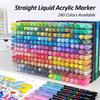 12/24/48/60 Colors Acrylic Marker Pen Paint Brush Pen Painting Coloring Pen DIY Graffiti Art Making School and Office Supplie