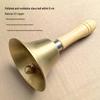 8 cm Kupfer-Handglocke mit Holzgriff - Ideal für Unterricht, Klassenzimmer, Haustiere oder Weihnachten