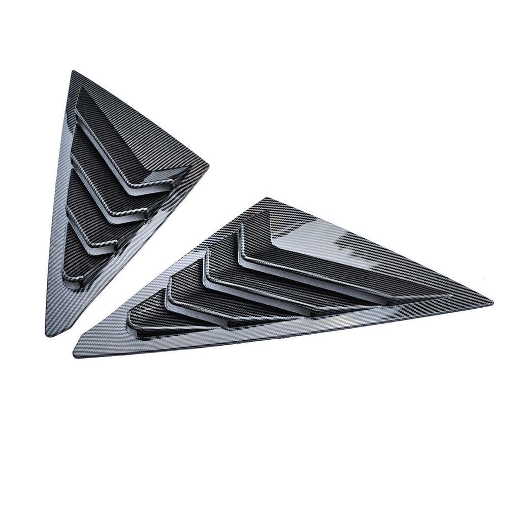 For Honda Civic 11th Gen Hatchback 2025 2025 Car Rear Louver Window Side Shutter Cover Trim Sticker Vent Scoop ABS Carbon Fiber
