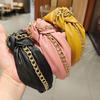 Stylish PU Headbands with Knot Soft Unique Hair Hoop Multiple Styles Headdress for Ladies and Teens