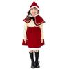 Santa Costume Children Christmas Cosplay Kids Little Red Riding Hood Costume Girls Santa Costume Costume Santa Claus One Piece Santa Clothes 80 90 100