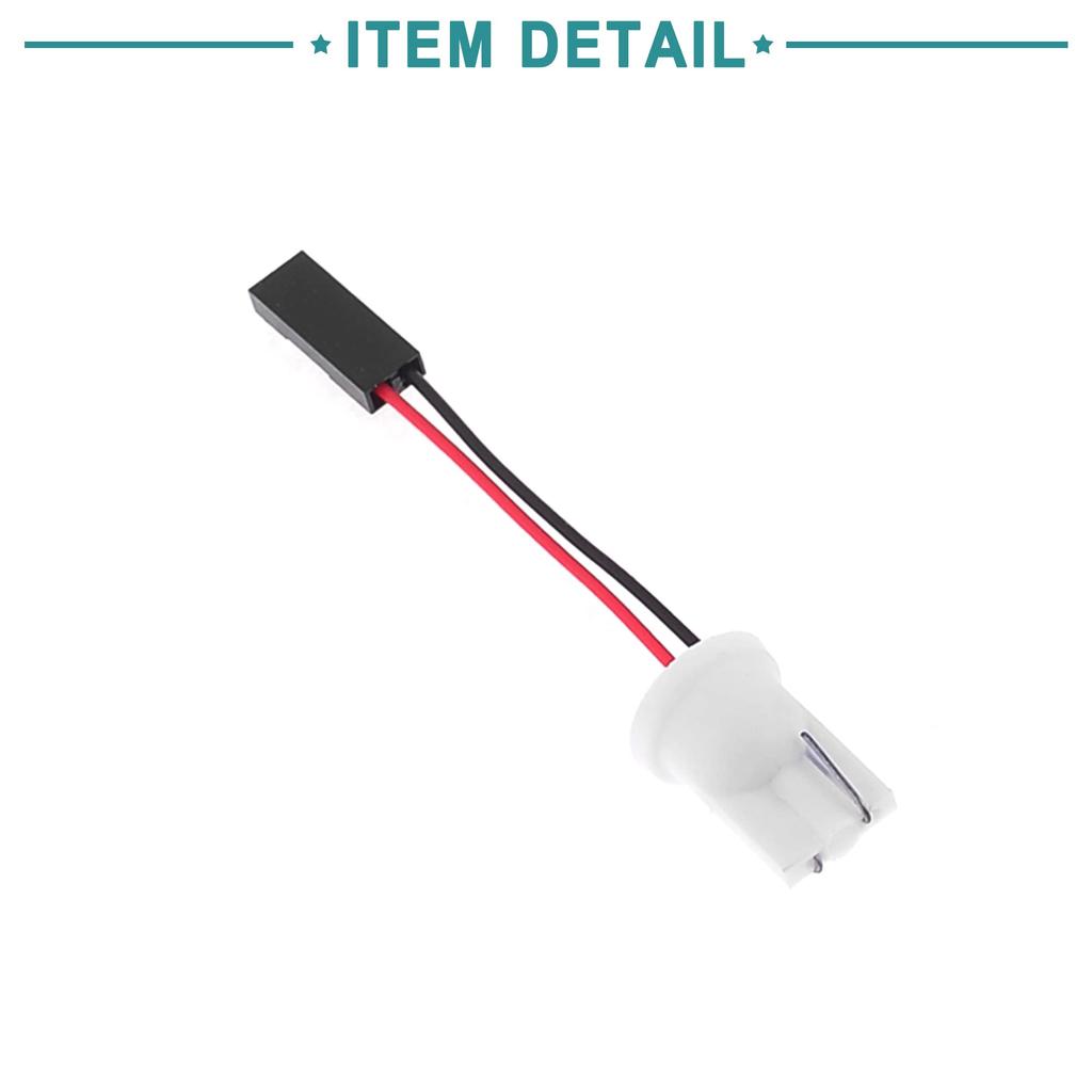 ACROPIX Carcasă Conector Soclu Lampă Stop Frână Universal T10 Negru 20 buc