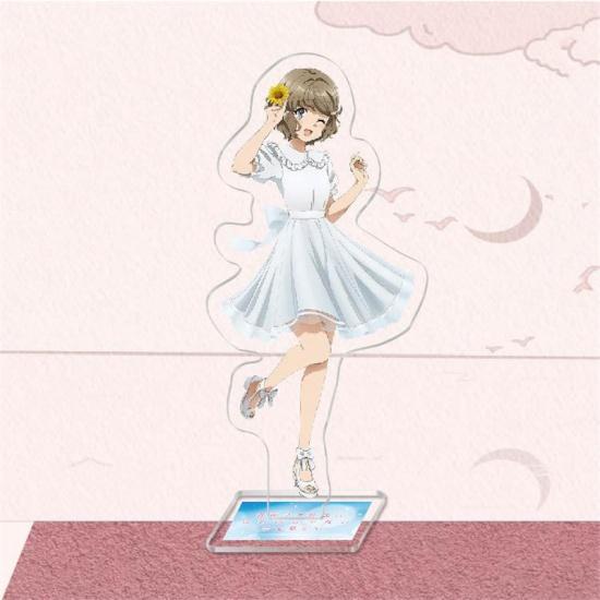 Anime Sakurajima Mai Senpai Acrylic Figure Stand Model Plate Keychain Rascal Does Not Dream of Bunny Girl Desk Decor