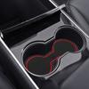Car Console Wrap Mat Gate Slot Center Protective Cup Holder Pads Auto Interior Accessories Anti Slip Mat For Tesla Model 3