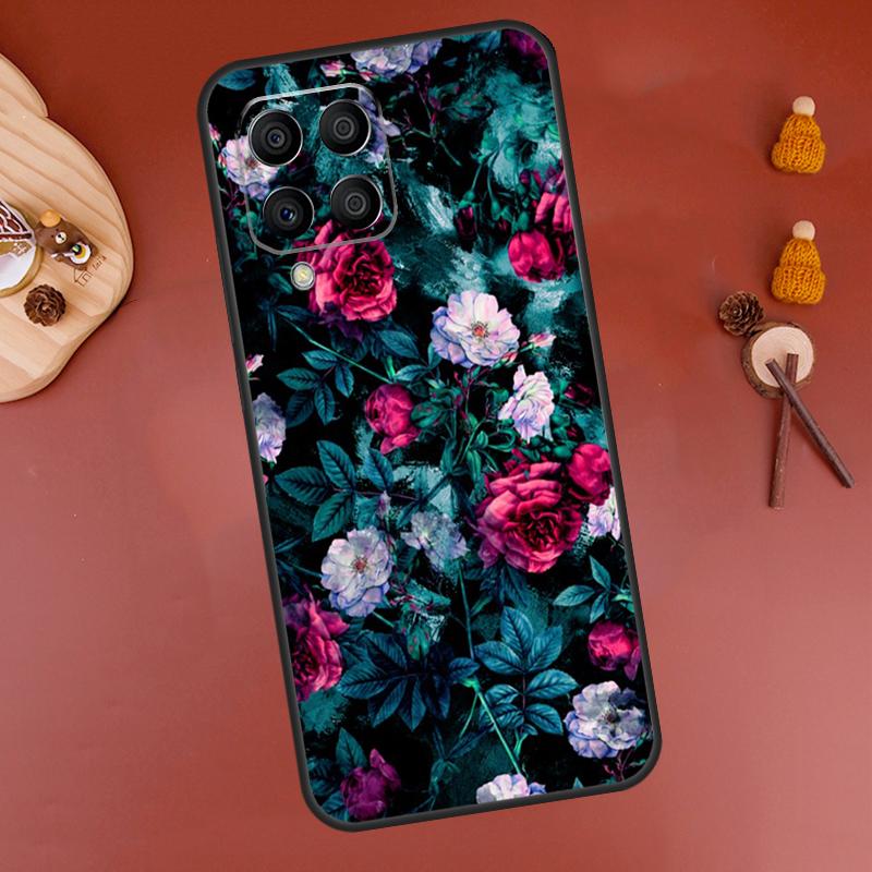 

Red Roses Floral Case For Samsung Galaxy M32 M12 M52 M21 M31 M15 M55 M56 M36 M16 M06 M13 M33 M53 M14 M34 M54 Samsung M52 5G