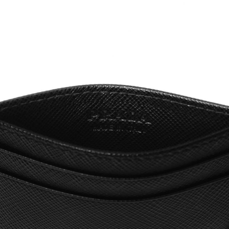 Prada Saffiano Triangle Logo Card Wallet 2mc149 Qhh F0002