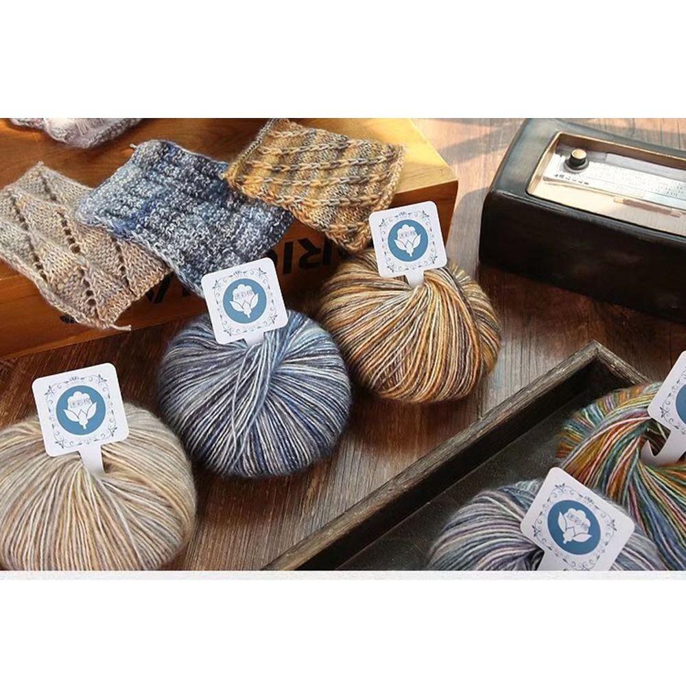 Multicolored Hand Knitting Yarn Super Soft Crochet Thread Yarn Premium Knitting Wool Yarn DIY