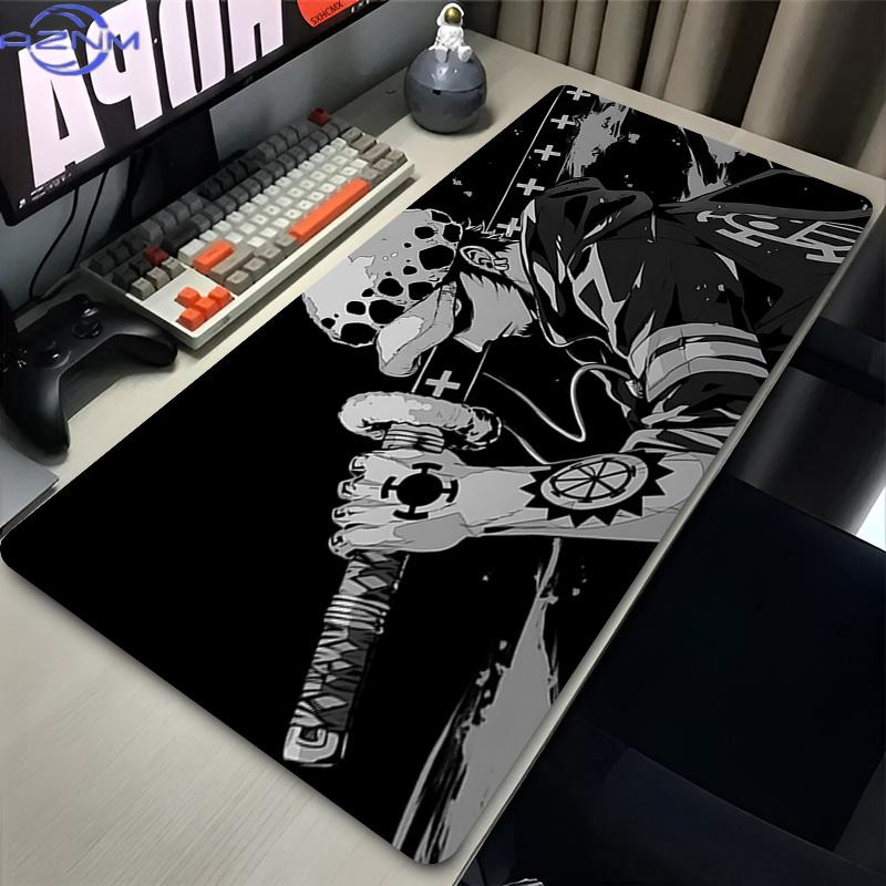 Mouse Pad Trafalgar Law Black Gamer Rubber Table Desk Mat Computer Keyboard Pad Xl Gaming Accessories Carpet One Piece Mousepad