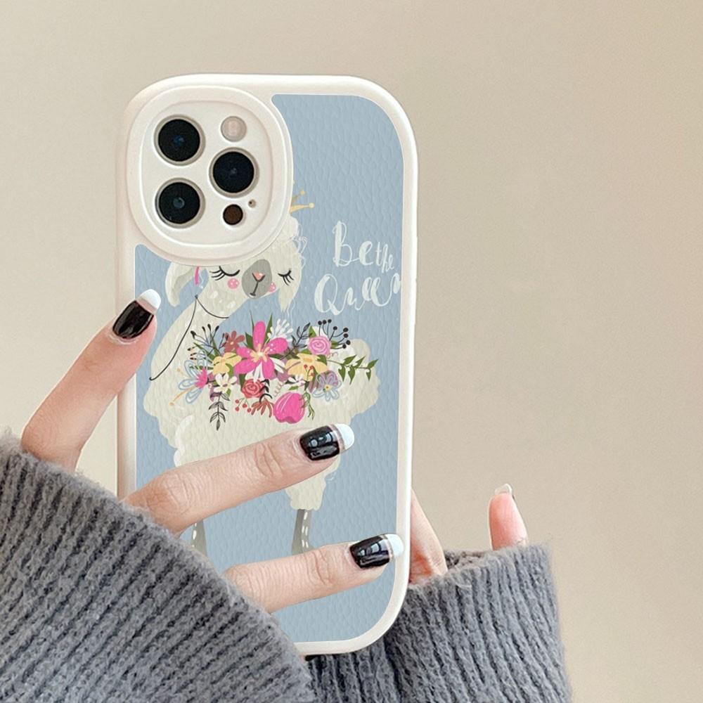 Lama Llama Alpacas Phone Case Hard Leather For IPhone 14 13 12 Mini 11 14 Pro Max Xs X Xr 7 8 Plus Fundas