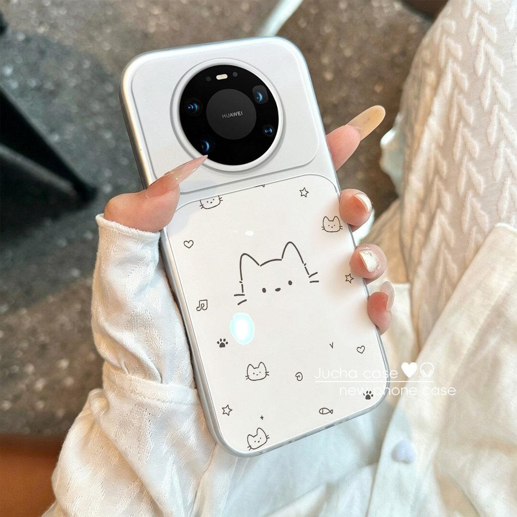 Applicable to Huawei mate11pro mobile phone case simple new 11 all-inclusive edge 11 female cartoon lines star cat