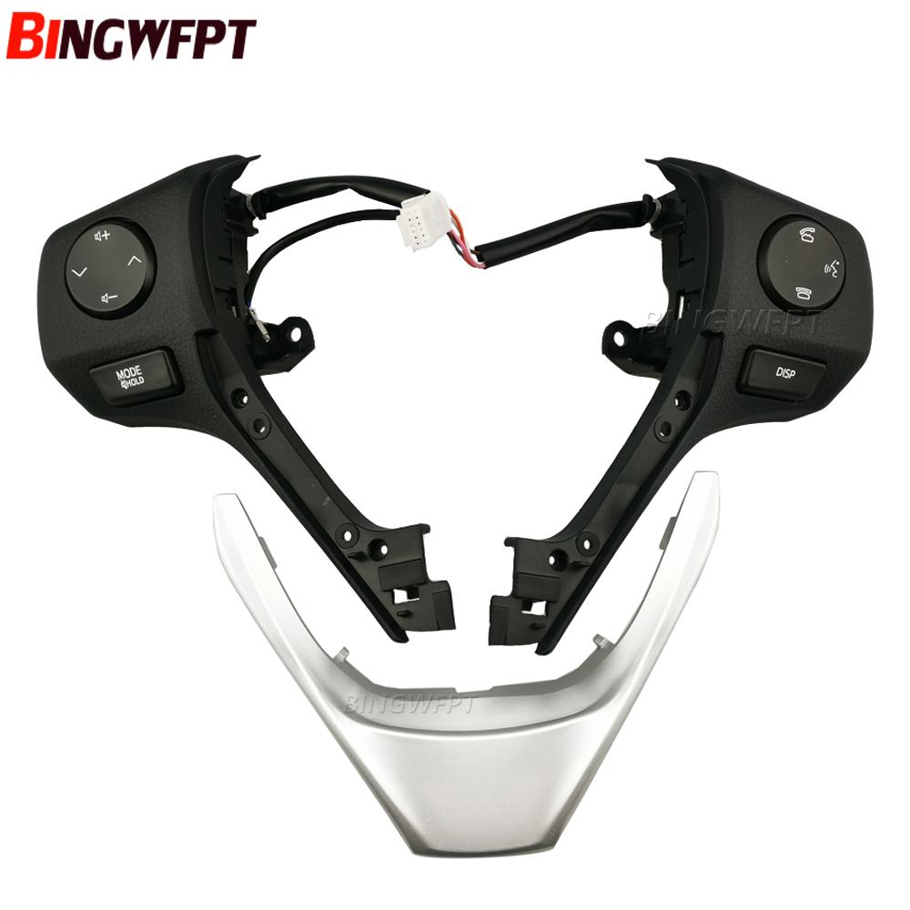 Steering Wheel Switch Audio Bluetooth Control Button with U-frame 84250-02560 For TOYOTA RAV4 Corolla 14-18 For Yaris 18-22