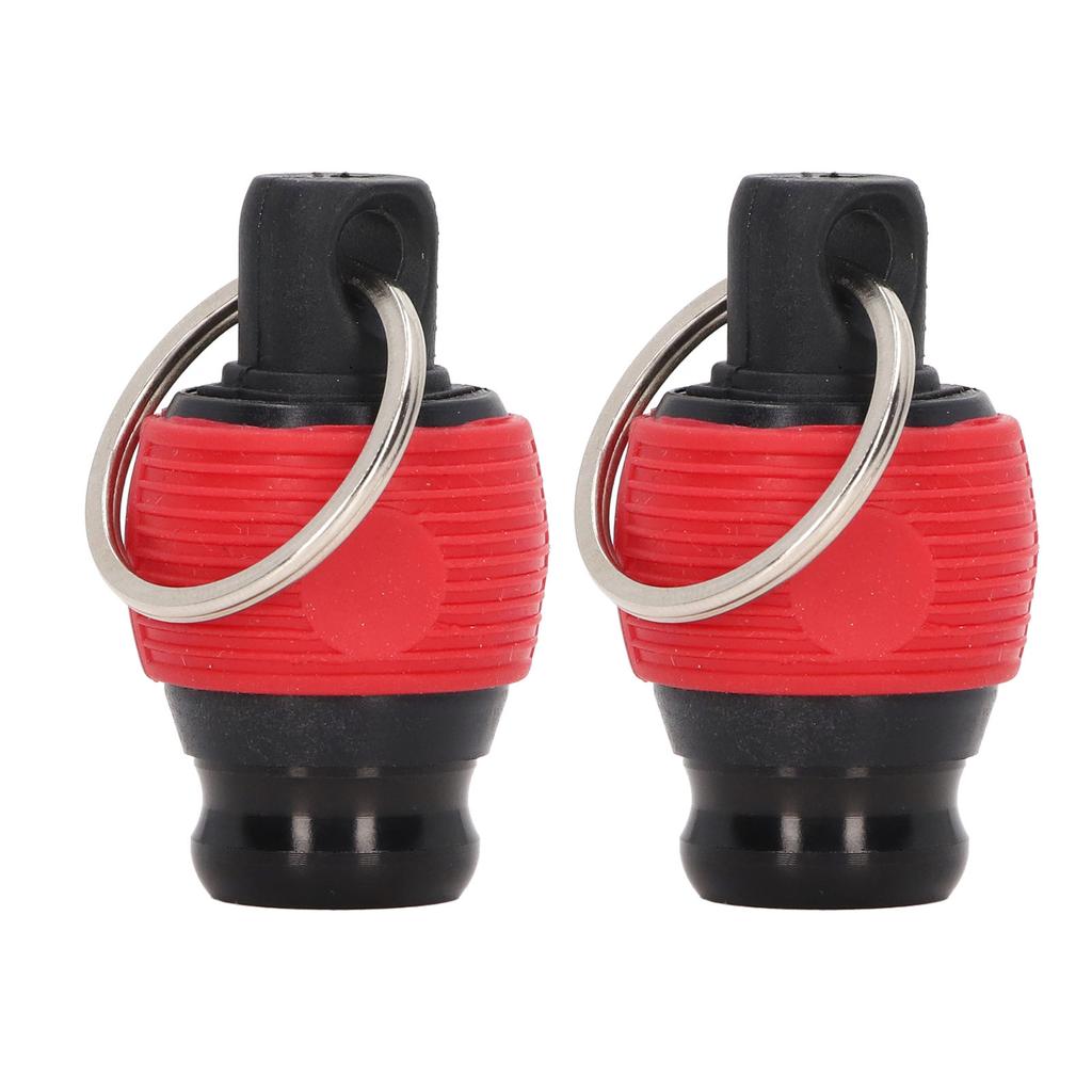 2Pcs Screwdriver Bit Holder Quick Fix Release Wear Resistant Bit Keychain for 14in Dia Tools Red