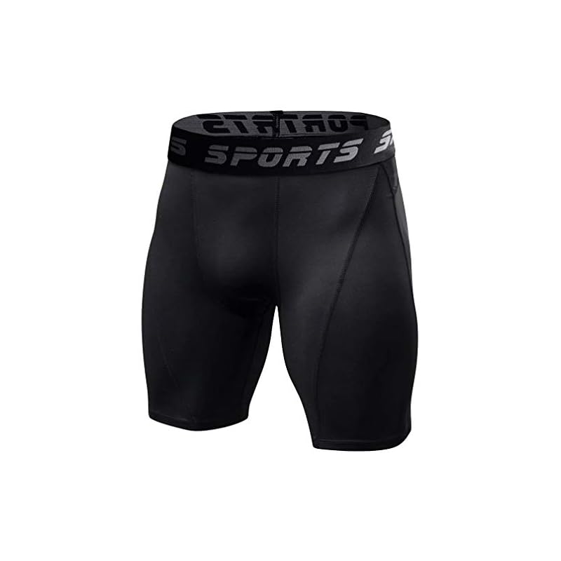 [Barifall] Sports Short Tights Men's Leggings Compression Short Tights Power Stretch Underwear