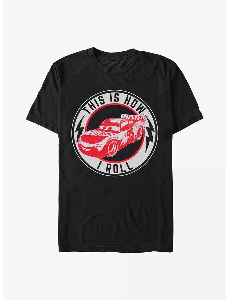 Cars Lightning Mcqueen This Is How I Roll Black TShirt S