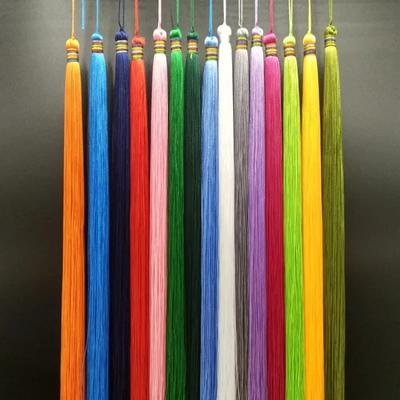 Beautiful Solid Color Tassels 30cm Super Long Polyester Thread Decorative Tassels DIY Handicrafts Apparels Pendants