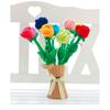 1 stuk Cartoon Roos Bloem Knuffel Zacht Pluche Speelgoed Valentijnsdag Cadeau Voor Meisjes