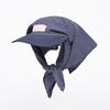 French Tied Headband, Duckbill Cap, Women, Summer Travel, Taking Photos for Sun Protection, Letter Grid, Triangular Scarf, Headscarf