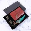Feather Pen and Ink Set Retro Vintage Quill Pen Calligraphy Writing Signature Dip Pen Fountain Pen