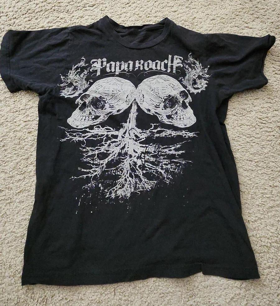 Papa Roach Band Gift For Family Black T-Shirt Cotton S-5XL AD1455 Unisex T-Shirt XXXXL