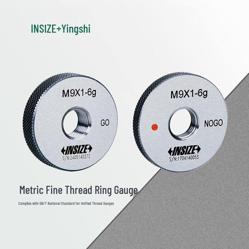 INSIZE Metric Fine Thread Ring Gauge NOGO