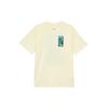 Casual Comfortable Loose Fit Vintage Design T-Shirt Men Tops Coconut-Milk FZ8094113
