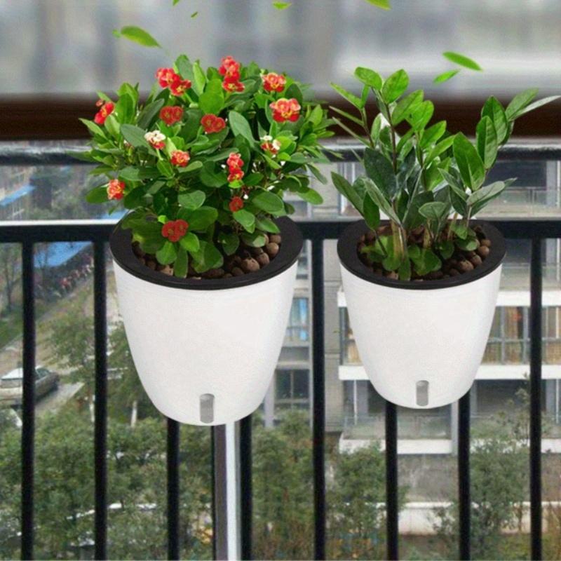 5er-Pack Selbstbewässernder Hängeblumentopf mit saugfähiger Baumwollschnur, atmungsaktiv, nicht leicht verformbar, geeignet für Zimmerpflanzen